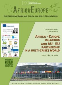1st Conference of the AfriquEurope Project, 25-27/3/2024 Addis Ababa – Ethiopia